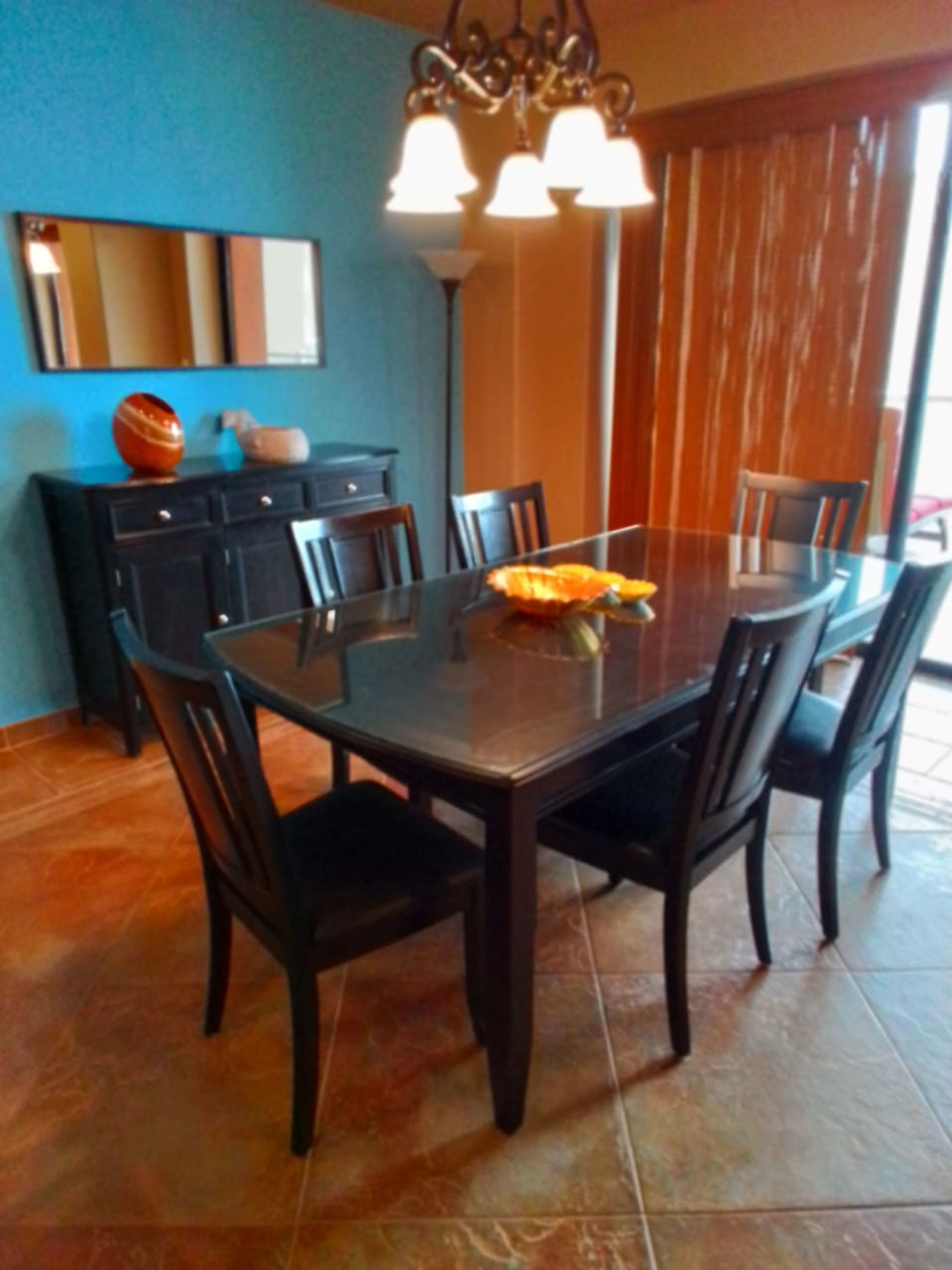 Dining room with ocean view