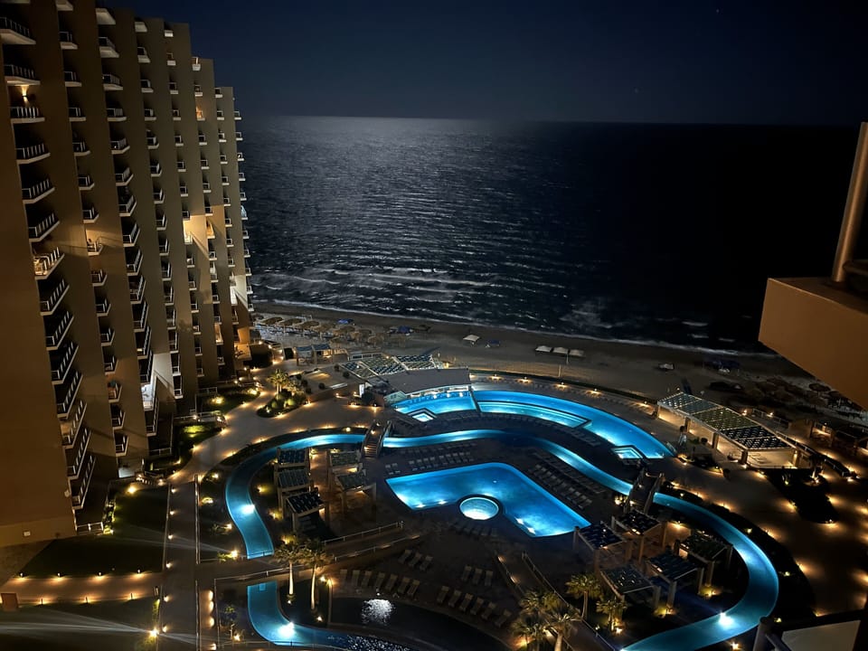 View at night