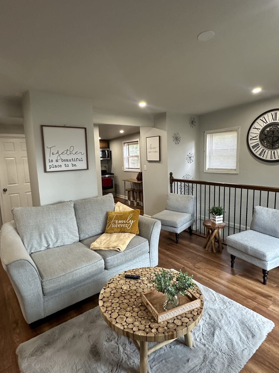 Upper living area