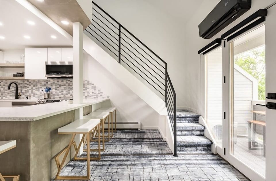 Dimmable lighting in all areas of the home. Stairway entrance to the loft.