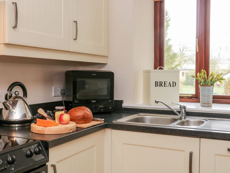Fridge, dishwasher, electric kettle, toaster