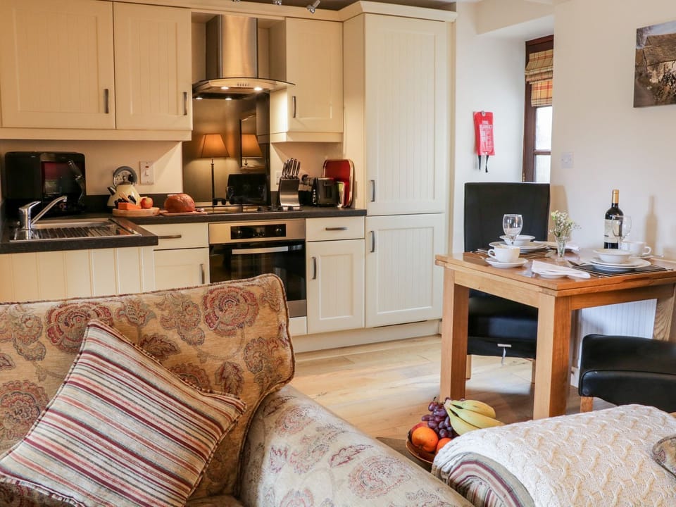 Fridge, dishwasher, electric kettle, toaster