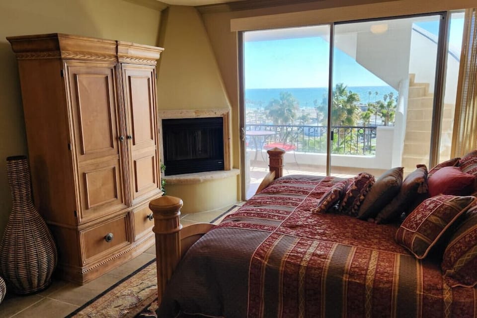 Master bedroom with ocean view