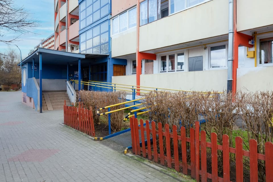 Entrance to the building. 