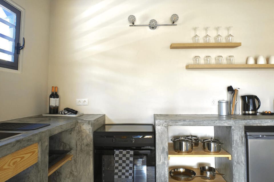 Mini-fridge, coffee/tea maker, electric kettle