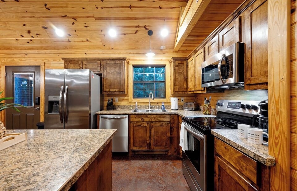 Fully stocked kitchen