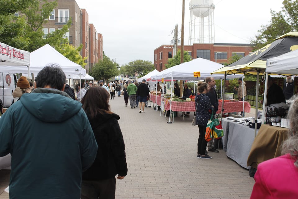 Farmers market held every Saturday if weather allows 5 minute walk from house!!