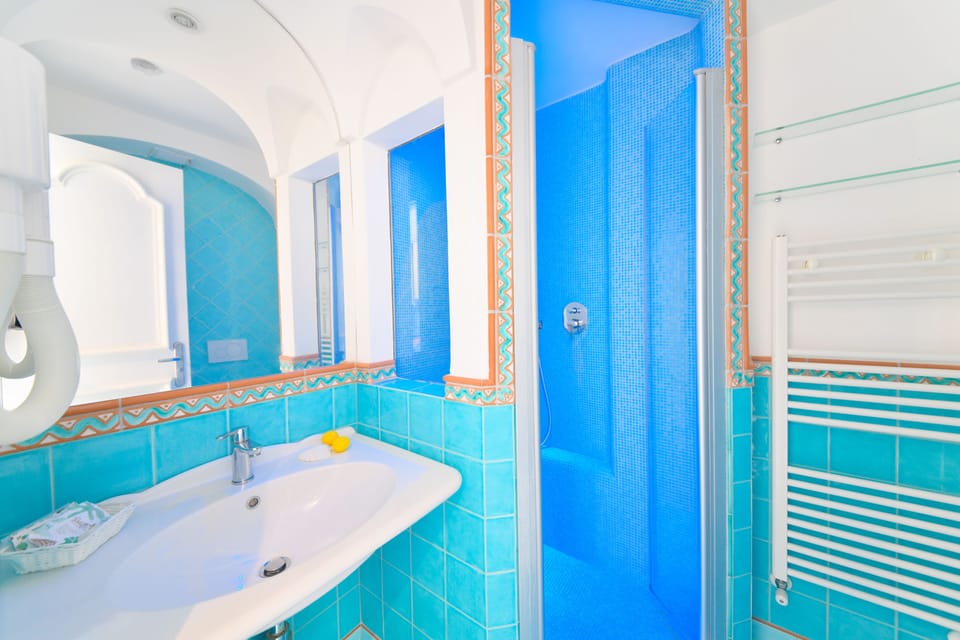 Rainfall showerhead, hair dryer, bidet, towels