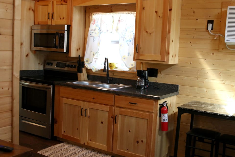 kitchen in cabin 10