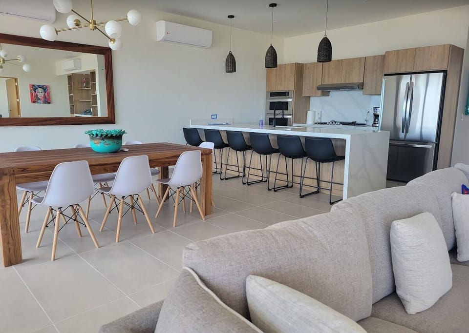 huge kitchen living area