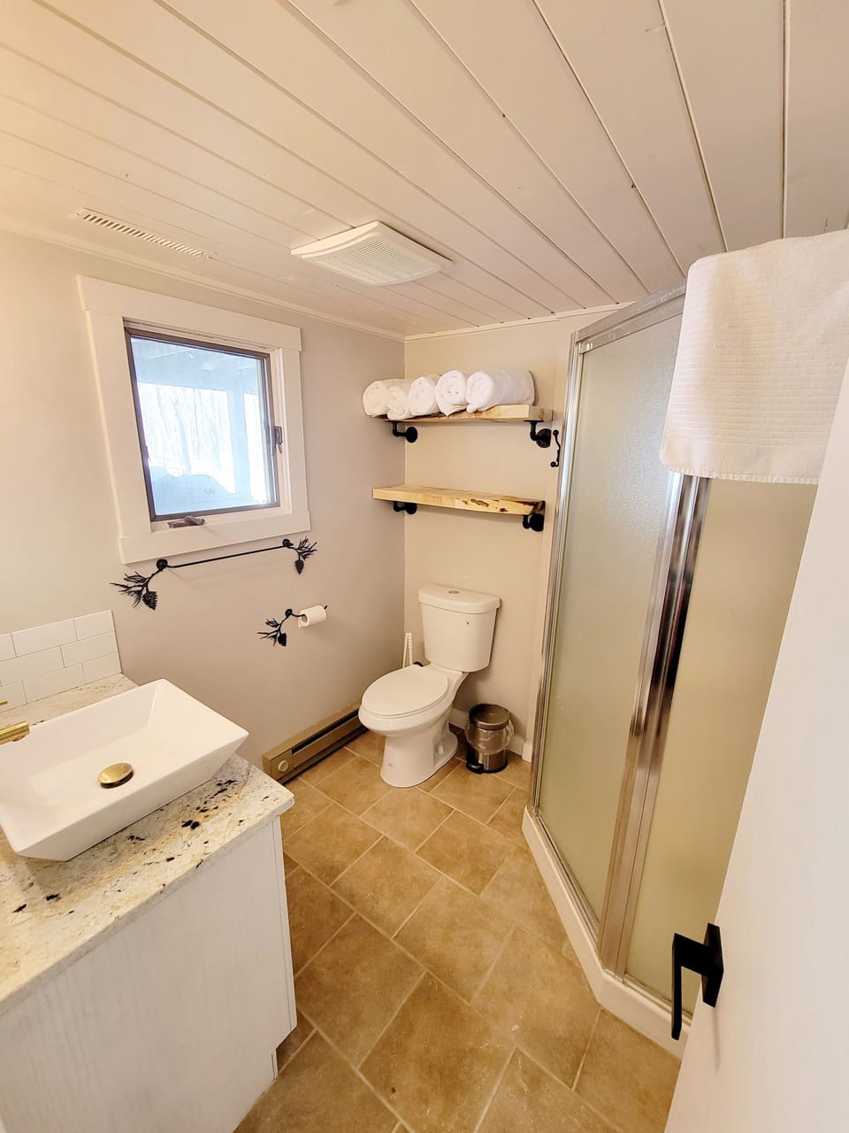3/4 Bath in the lower level