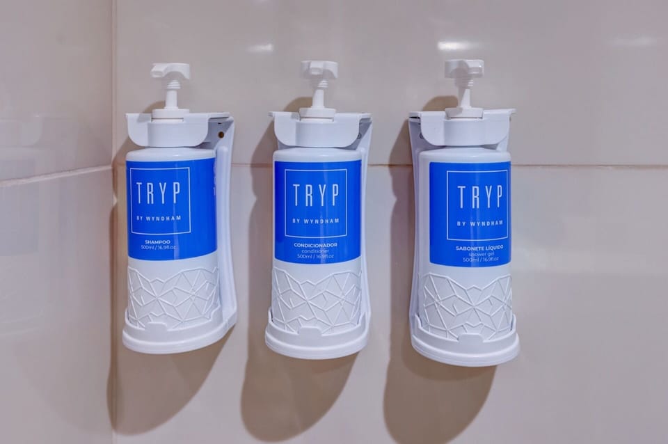 Hair dryer, towels