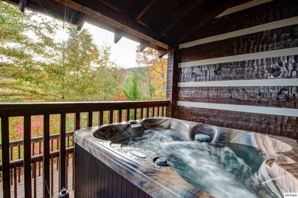 Relax in the great hot tub after a day of hiking