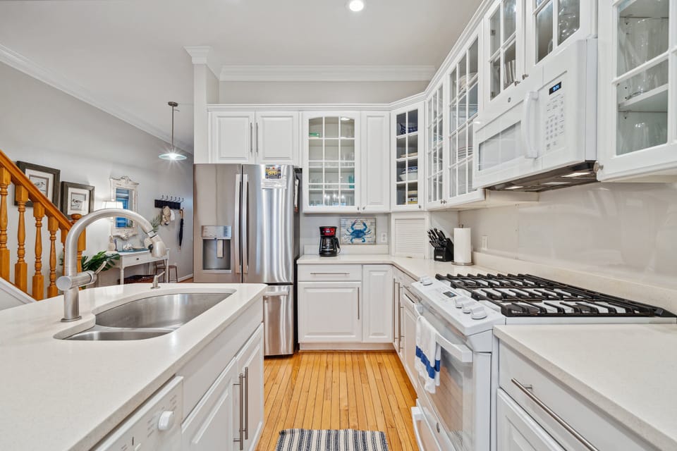 Fully stocked kitchen