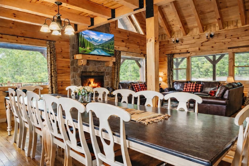 Dining table and Living area