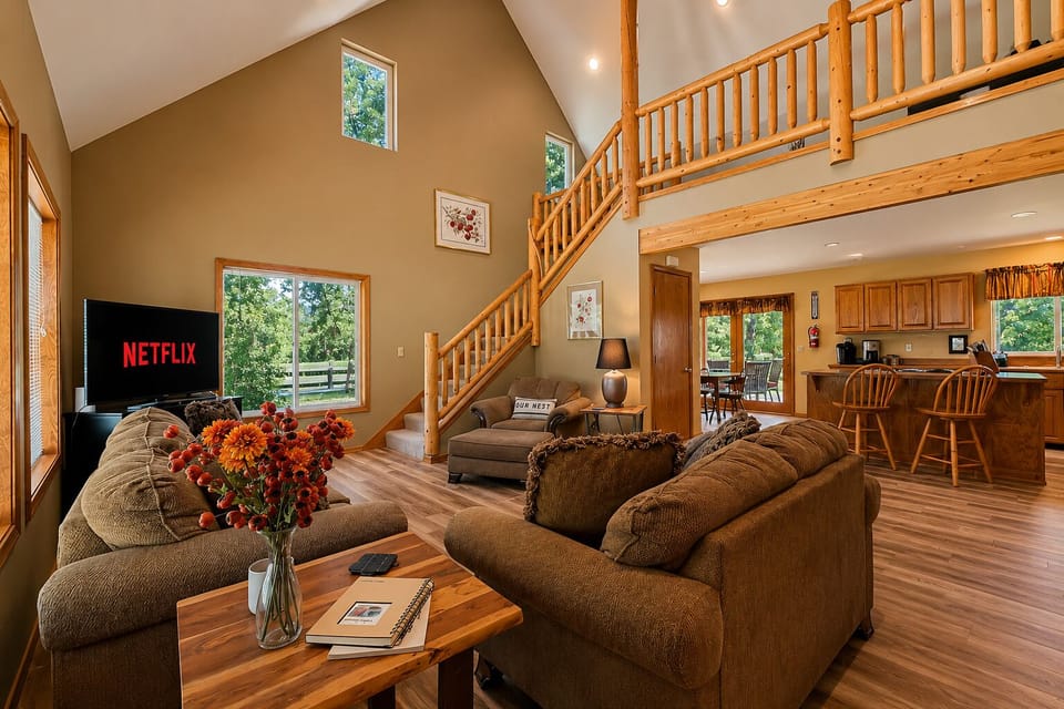 Cabin, 2 Bedrooms | Living area | Streaming services