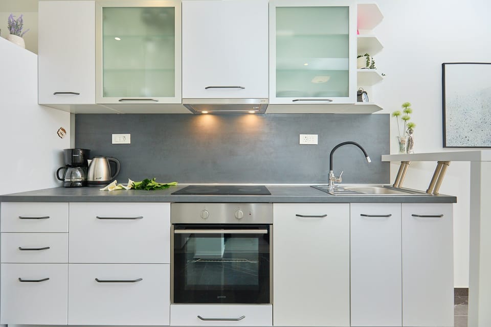 Apartment (One Bedroom Apartment with Terrace) | Private kitchen | Fridge