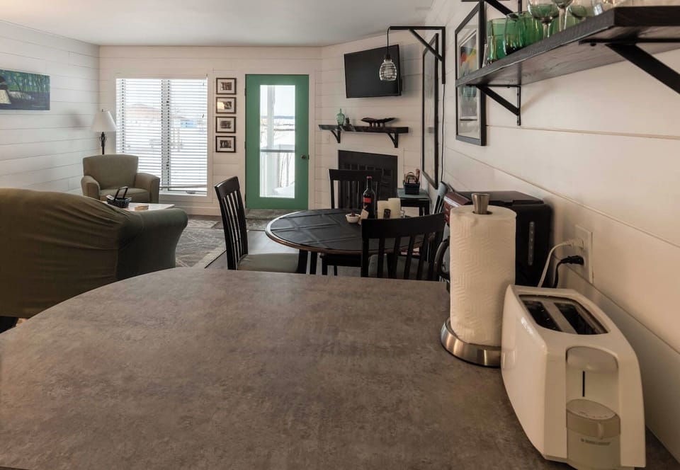 non working fireplace- ornamental only