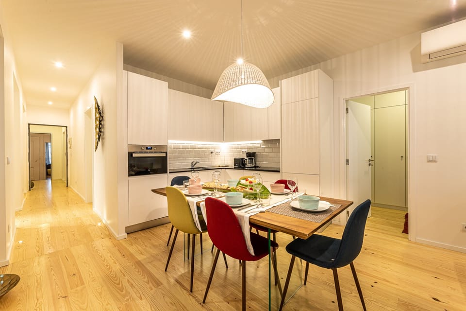 Fully equipped dining room with air conditioning.