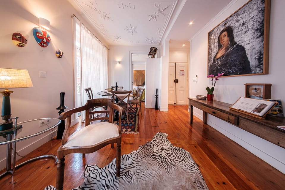 Living room with air conditioner