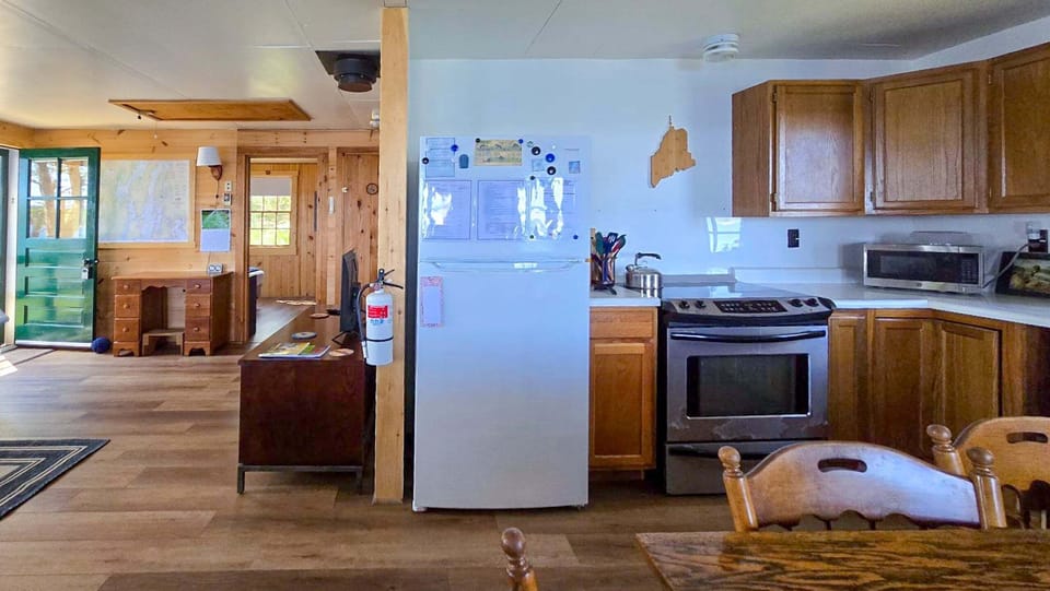 You can do puzzles or eat in the kitchen
