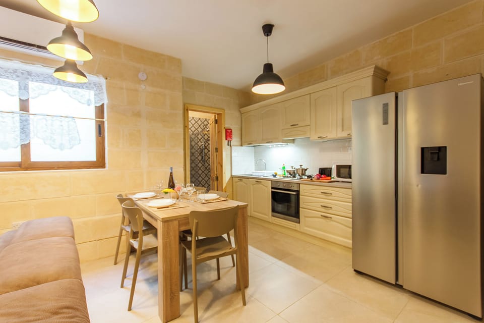 Standard House, Multiple Bedrooms, Refrigerator & Microwave (Naduri, Beautiful Gozitan Villa +) | Private kitchen | Fridge, microwave, oven, stovetop