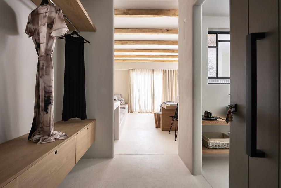 Superior Room, Private Pool, Sea View | In-room safe, desk, laptop workspace, blackout drapes