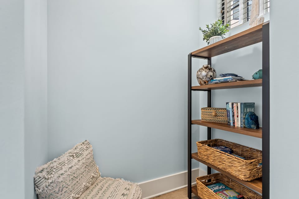 Reading nook.