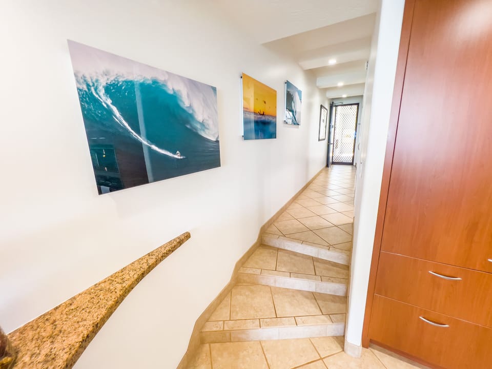 Interior entry hall to bedroom, bathroom, and entry - Interior entry hall to bedroom, bathroom, and entry