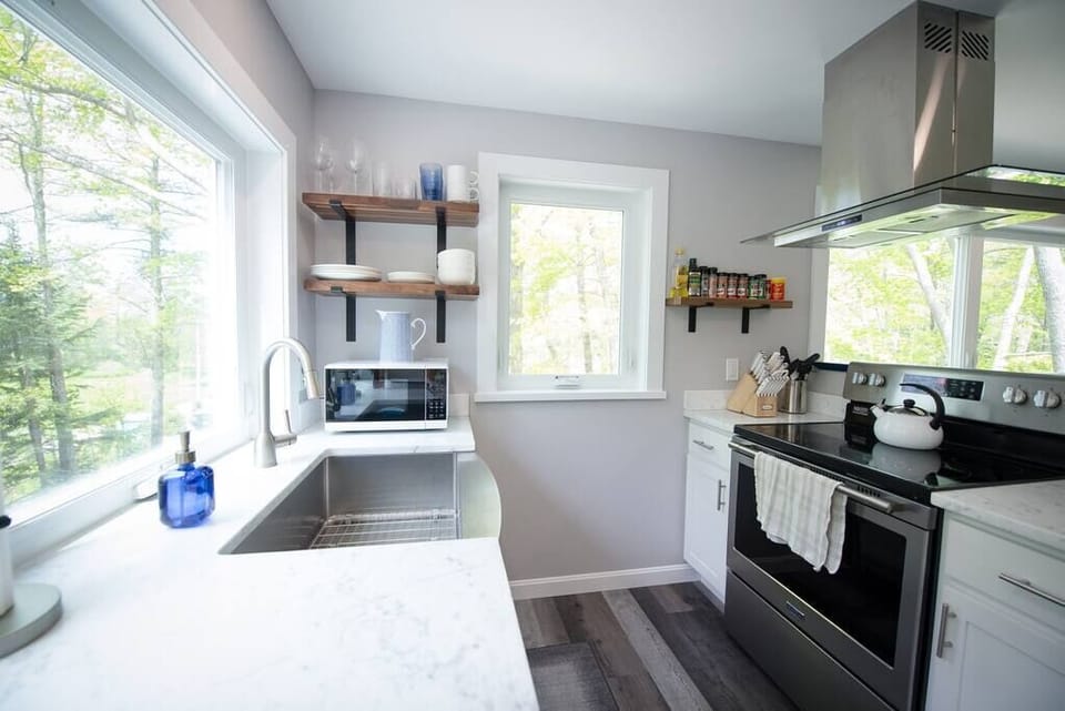 Sunny kitchen with all the amenities to create meals