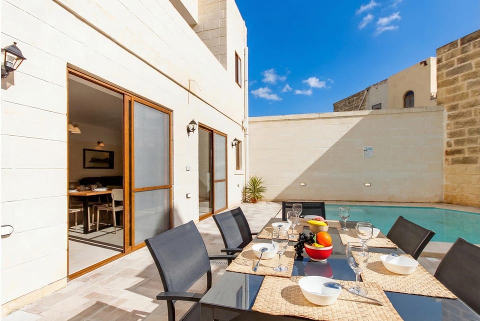 Standard House, Multiple Bedrooms, Refrigerator & Microwave (Nadurija, So Nice Gozitan Villa +) | Outdoor dining