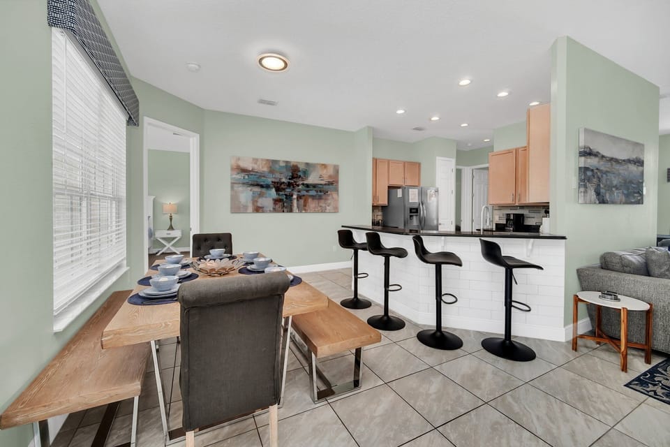 Chat With Everyone While Cooking Meals In The Open Kitchen And Dining