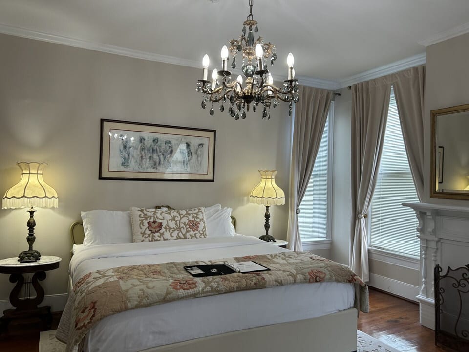 Palace Suite | Premium bedding, blackout drapes, soundproofing, iron/ironing board