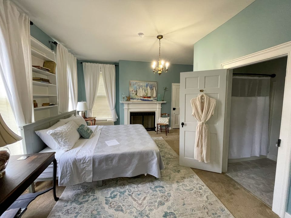 Spaight Suite | Premium bedding, blackout drapes, soundproofing, iron/ironing board