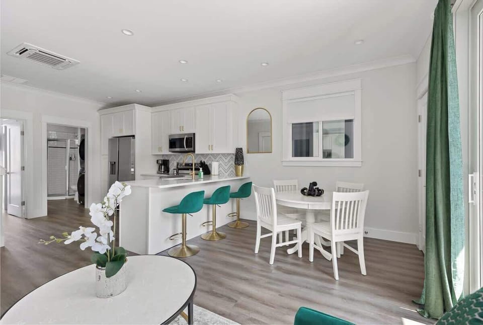 First floor open concept living/dining/kitchen
