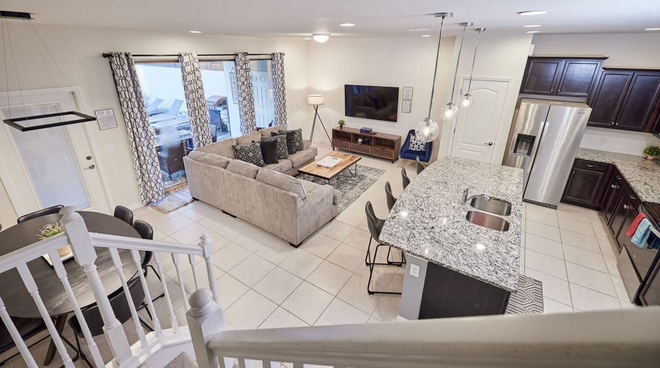 Kitchen, Family Room, Dining Room