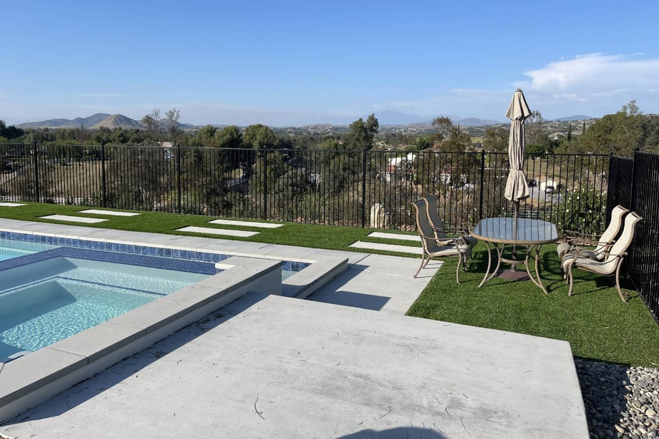 Pool with Mountain view at Wine Country Hilltop Home