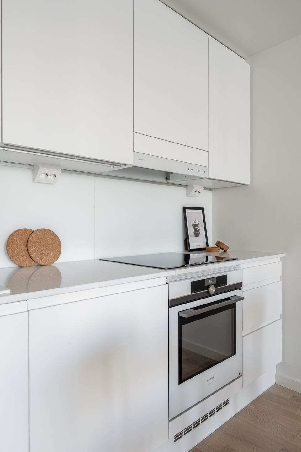 Deluxe Apartment | Private kitchen | Full-size fridge, microwave, oven, stovetop