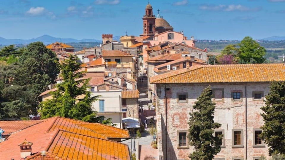 Castiglione del Lago from the castle.