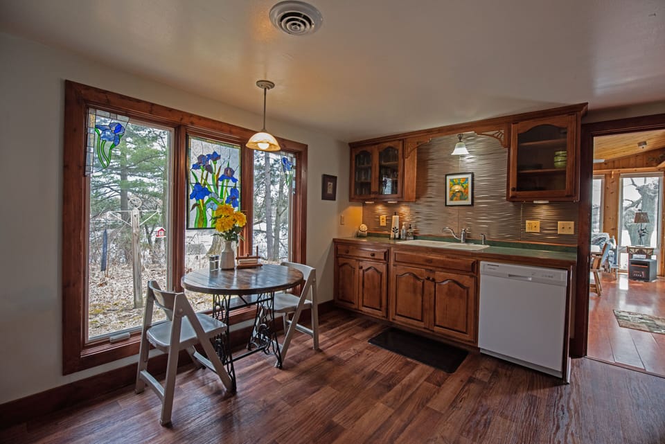 Kitchen with sink and dishwasher
