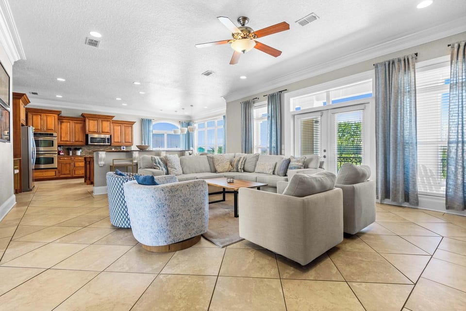 Comfortable living room seating
