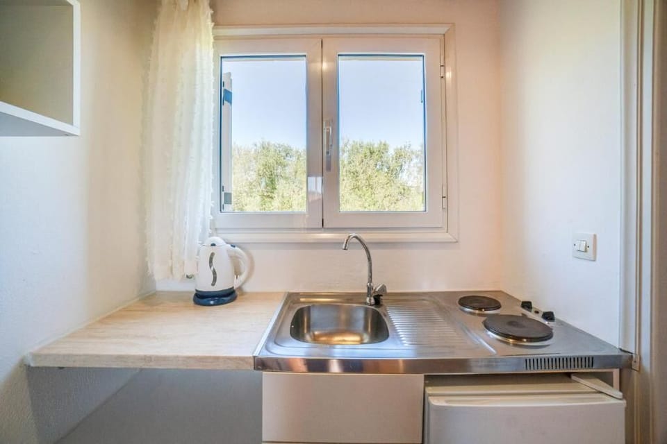 Double or Twin Room | Private kitchen | Fridge, coffee/tea maker, electric kettle, cookware/dishes/utensils