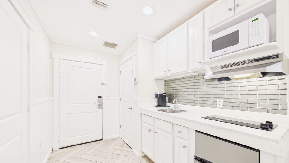 Full bathroom with beautiful walk in shower and vanity