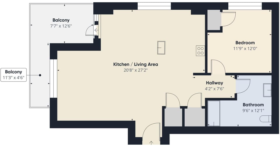 Floor plan of home