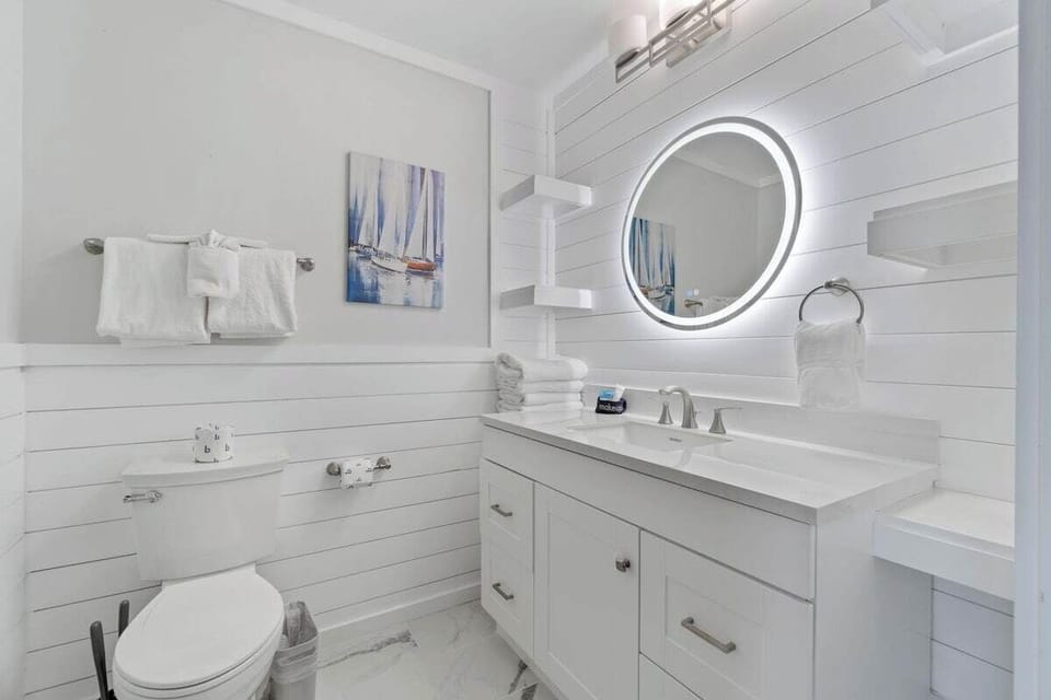 Half bathroom in living area