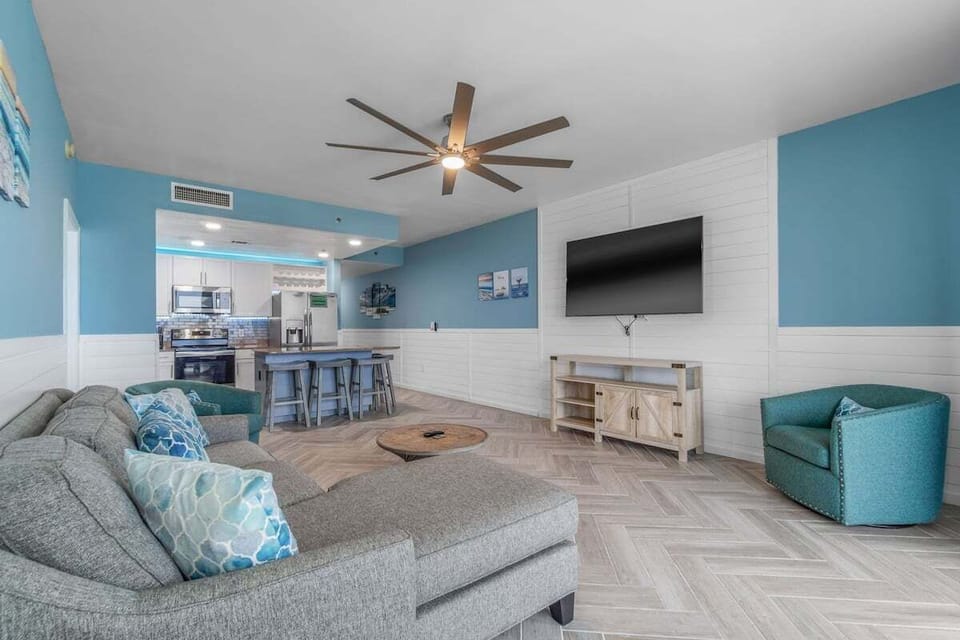Living room and Kitchen