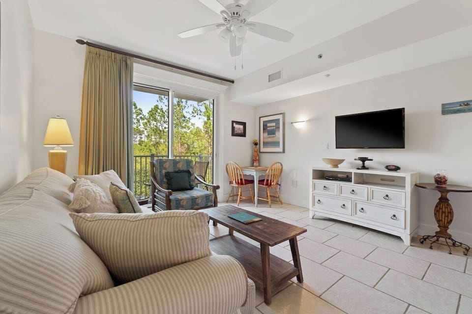 Living area with sleeper sofa