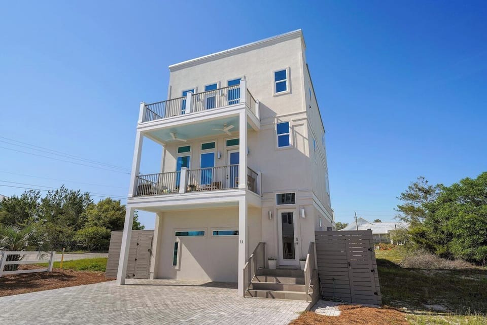 Exterior of the house, studios have there own private entrances