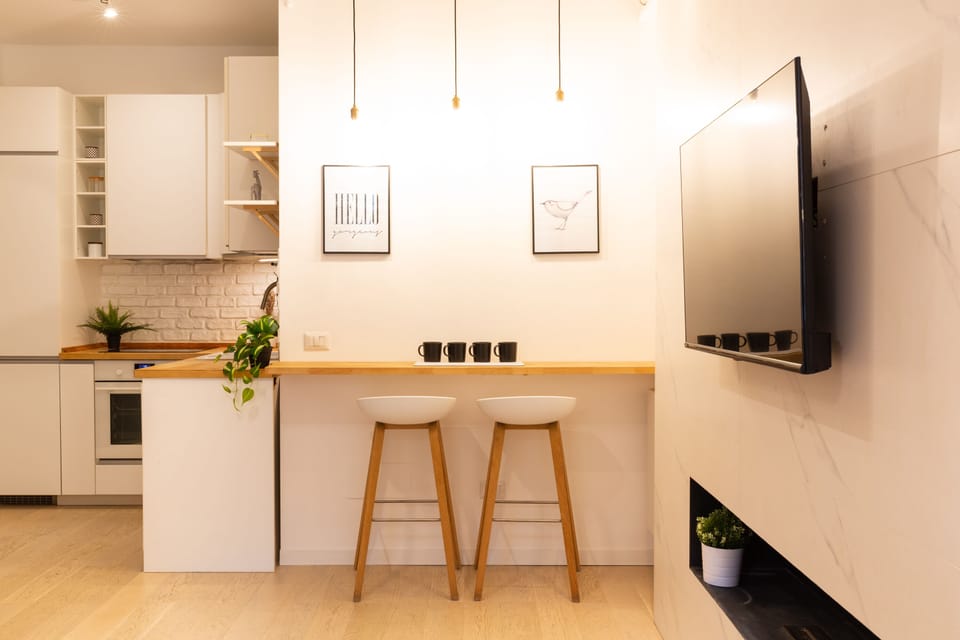 Comfort Apartment | Private kitchen | Full-size fridge, oven, stovetop, dishwasher