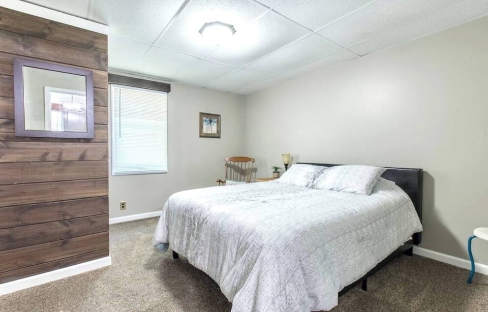 Relax in luxury on our queen bed, designed to provide a serene and comfortable escape for a truly enjoyable stay.